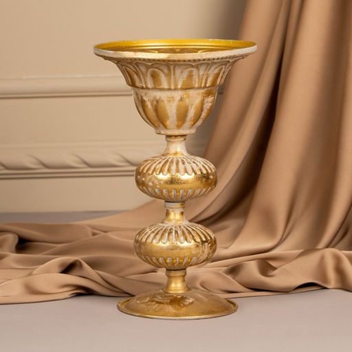 Подсвечник металл «Ярусы» для одной свечи 16×16×25 см