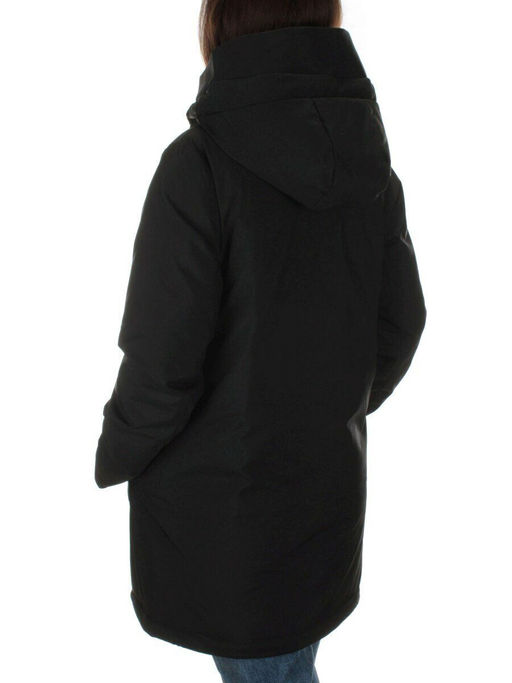22352 BLACK Куртка зимняя женская (200 гр. холлофайбера) - Fashion фото 4