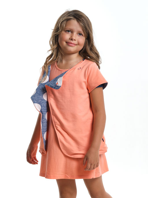 Платье для девочки UD 2885 персик - Mini maxi фото 9