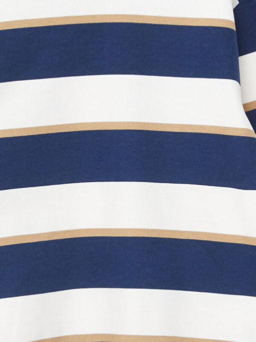 Bisiklet Yaka ?izgili Erkek ?ocuk Sweatshirt - Waikiki фото 3