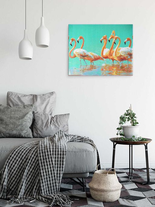 Набор для творчества Алмазная мозаика арт. 59827 / 16 СТРАНА РОЗОВЫХ ФЛАМИНГО размер: 40*50 см - Феникс+ фото 2