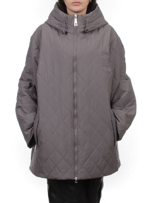 F-803 GRAY Куртка демисезонная женская (100 гр. холлофайбер) - Fashion фото 3