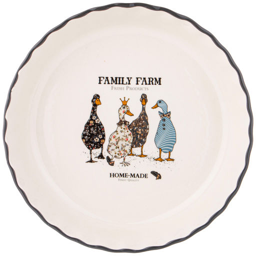 ФОРМА ДЛЯ ВЫПЕЧКИ AGNESS FAMILY FARM КРУГЛАЯ 2,1 Л 27,5*27,5*6 CМ  фото 3