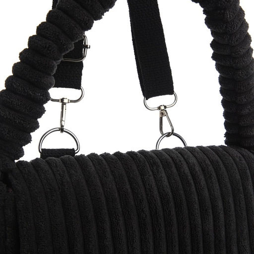 Сумка молодёжная на магните, 25.5×4.5×18.5 см, чёрная