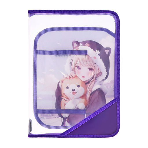 Папка для труда, А4, пластиковая, 23×32.5×2.5 см «Аниме»