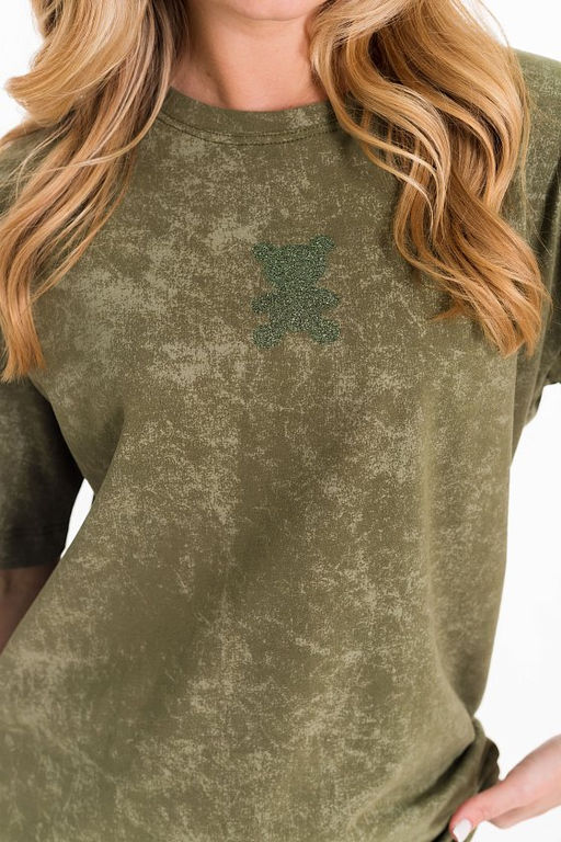 Футболка М324234Тд хаки - Елена фото 5
