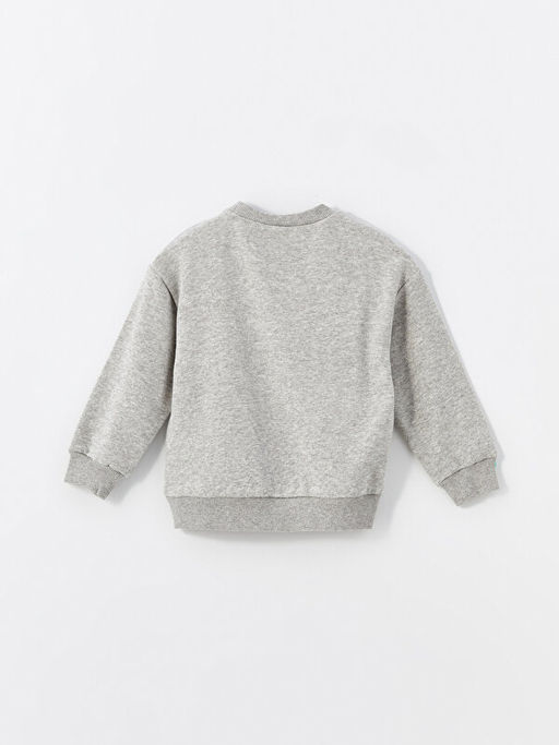 Bisiklet Yaka Bask?l? Uzun Kollu K?z ?ocuk Sweatshirt - Waikiki фото 3