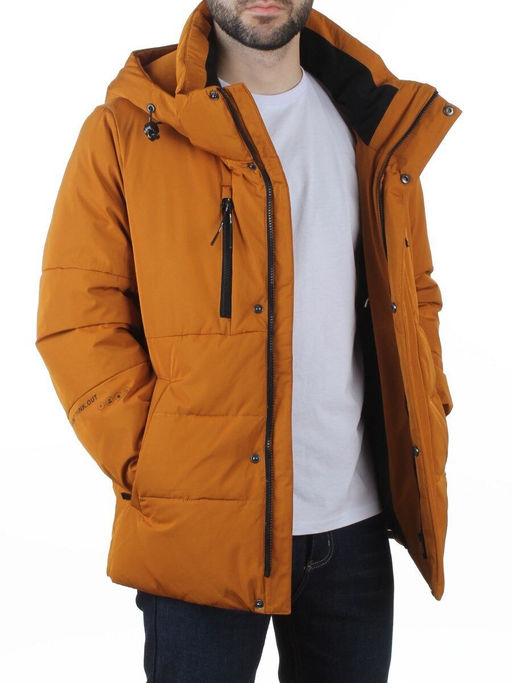 6593 LT. BROWN Куртка мужская зимняя (200 гр. холлофайбер)