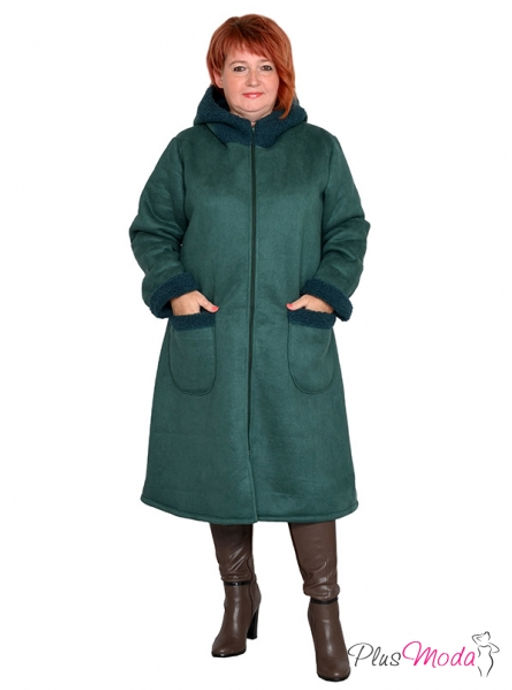 Жакет-дубленка Модель №1313 размеры 44-84 - Plusmoda фото 7