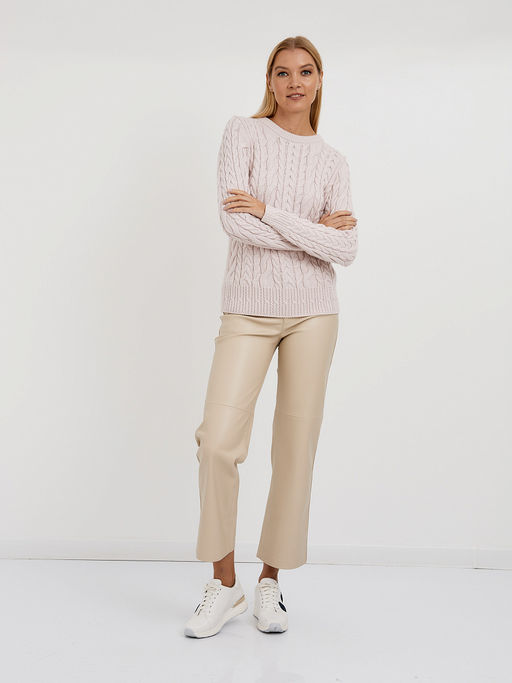 джемпер женский из хлопка с объемными косами - Glenfield фото 2