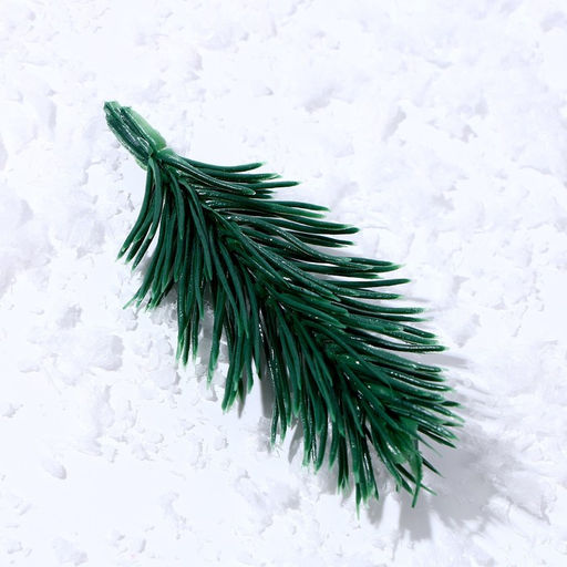 Ветка декоративная новогодняя, набор 100 шт., размер 1 шт. — 8×3×3 см, искусственная