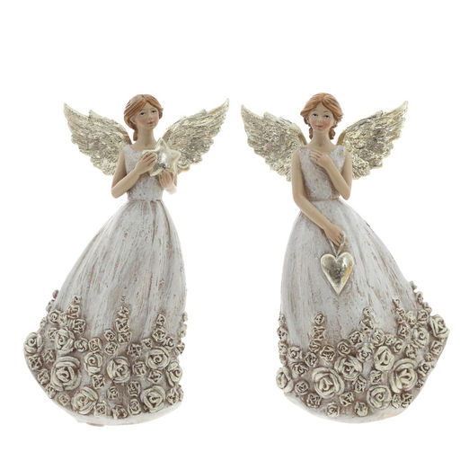 Фигурка декоративная "Ангел", L10 W6,5 H17 см, 2в.