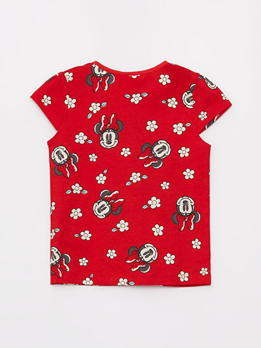 Minnie Mouse Bask?l? K?z Bebek ?ortlu Pijama Tak?m? - Waikiki фото 3
