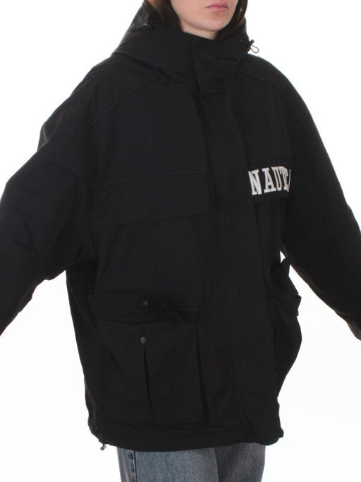 3101 BLACK Куртка демисезонная женская (100 гр. холлофайбер) - Фабричный китай фото 2