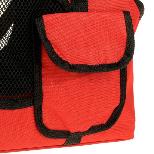 Сумка - переноска для животных на плечо, ПВХ, 37 х 13 х 20 см, красная - Simaland фото 5