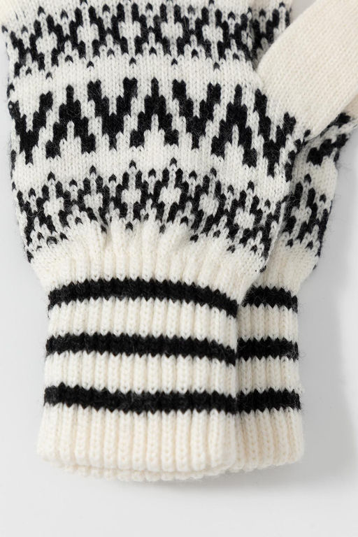 ЕВ 10011/ш/сахар,черный перчатки жен