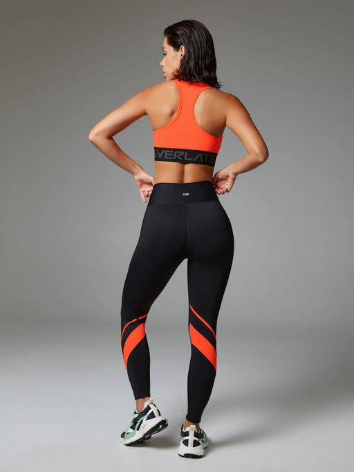 1938 Спортивный топ-бра с черной брендированной резинкой