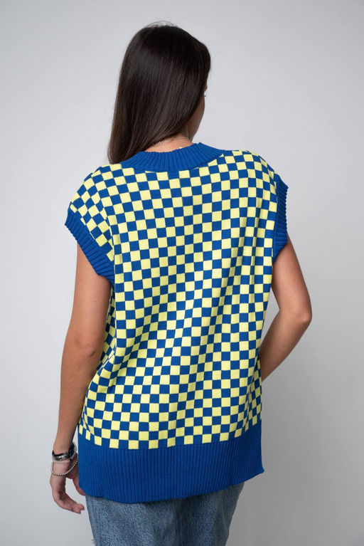 Жилет ЖЛв 1047 Синий - T.C.T фото 6