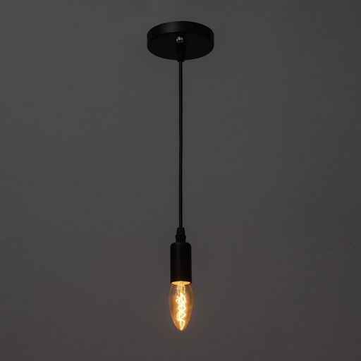 Светильник BayerLux 1929/1BK E14 40 Вт черный 5×5×105 см