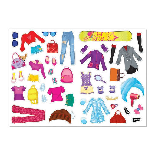 Наклейки Наряди куколку. Модницы, 12 стр.