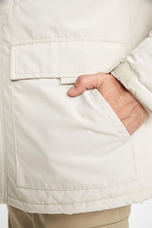 Водоотталкивающее пальто обычного кроя с капюшоном - Defacto фото 9