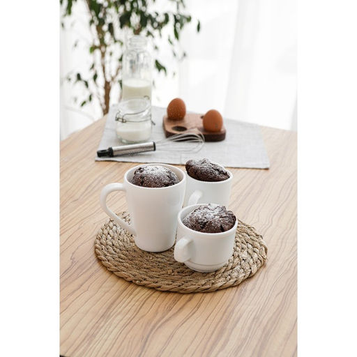 Кружка Доляна «Грация», 350 мл, стеклокерамика, белая