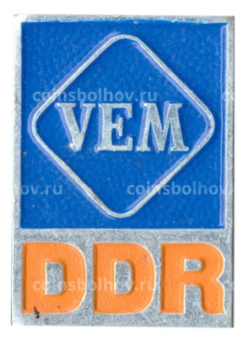 Значок рекламный VEM (ГДР)