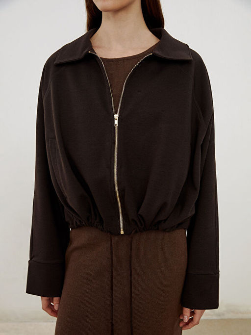 G?mlek Yaka Oversize Kad?n Ceket