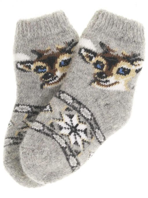 Носки детские "Оленёнок и орнамент" 6366-1