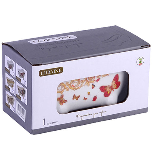 30783 Подставка для губки 170мл 12х6х6,2см Романтика доломит LR (х72) - Mayer&boch фото 3