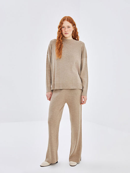 Bisiklet Yaka Kad?n Triko Kazak