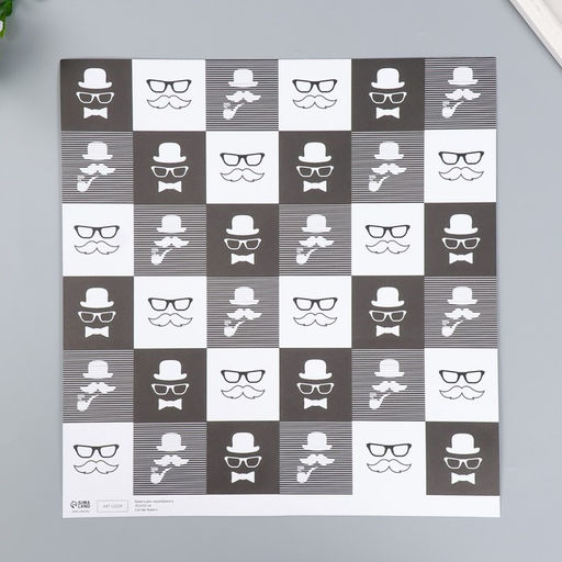 Цена за 5 шт. Двусторонняя бумага для скрапбукинга Арт Узор. Харизма и стиль, 180 г/м?, 30.5?32 см