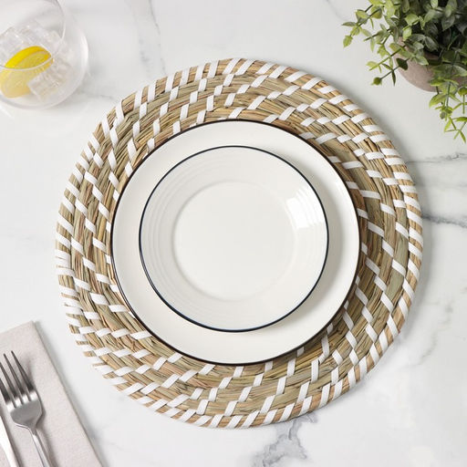 Салфетка сервировочная на стол Доляна Солнце, d=30 см, цвет белый  фото 3