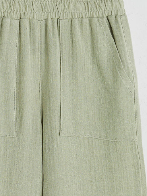 Beli Lastikli M?slin K?z ?ocuk Pantolon