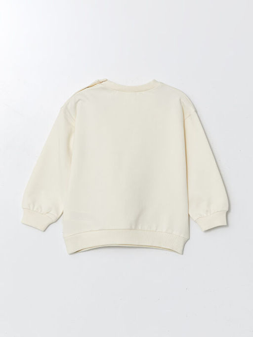 Bisiklet Yaka Minnie Mouse Bask?l? K?z Bebek Sweatshirt ve E?ofman Alt 2li - Waikiki фото 3