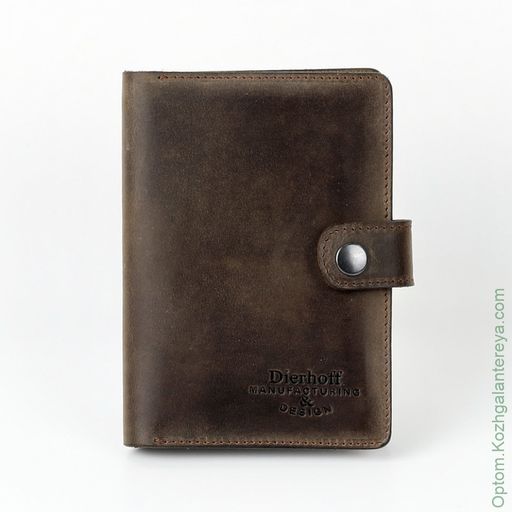 Мужская кожаная обложка для паспорта и автодокументов Dierhoff Д 6011-904 - Sergio valentini фото 8