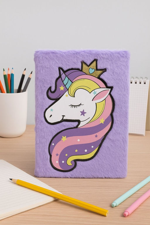 Блокнот плюшевый Princess Unicorn (21,5*14,5 см)