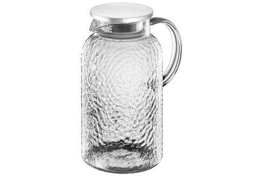 Кувшин 1,9 л 17*11,5*23,5 см Crystal glass с металл. крышкой с силикон. уплотнителем, стекло - Elan gallery фото 4