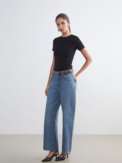 Bisiklet Yaka Kad?n Ti??rt