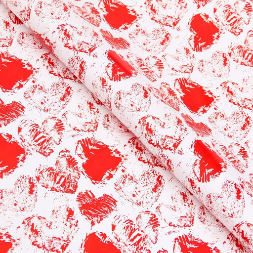 Цена за 2 шт. Бумага упаковочная глянцевая Сердечки, 100?70 см, 1 шт.