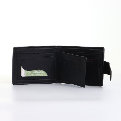 Портмоне мужское на магните, чёрное