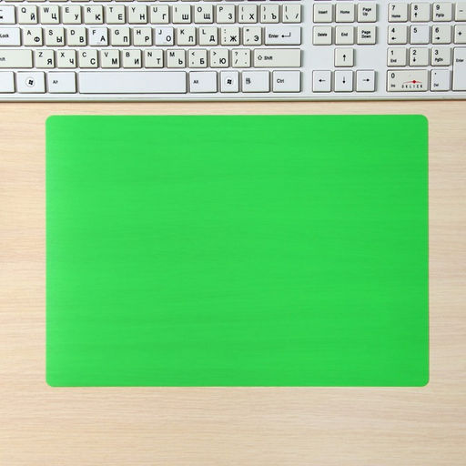 Накладка на стол пластиковая А4, 339 х 244 мм, 500 мкм, прозрачная, салатовая (подходит для офиса) - Calligrata фото 4