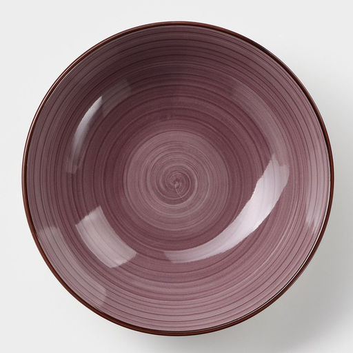 Тарелка керамическая глубокая Доляна Морской мир, 540 мл, d=18 см, цвет бордовый  фото 2