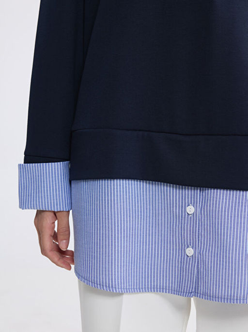 Bisiklet Yaka Oversize Kad?n Tunik