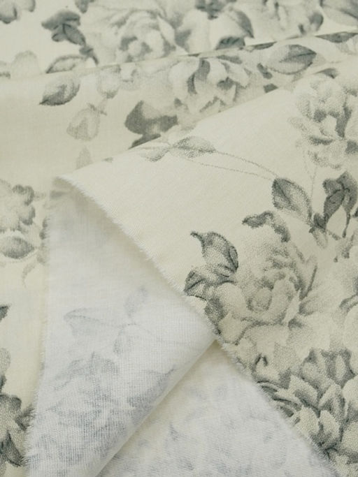 Сатин Винтажный романс цв.серый, ш.2.5м, хлопок-100%, 115гр/м.кв - Купава фото 8