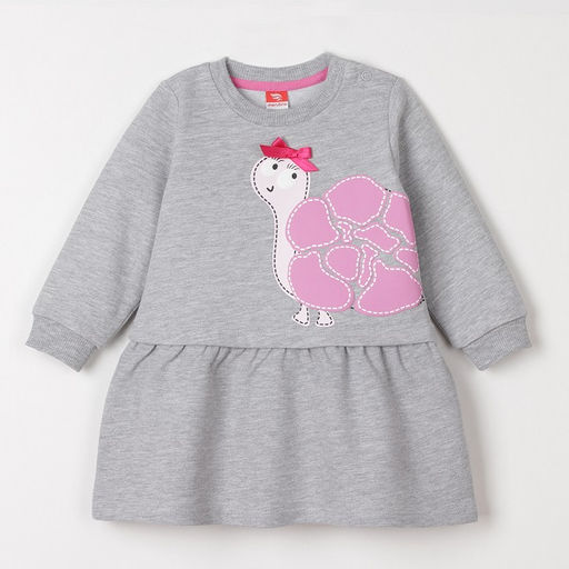CRB wear/CSNG 62680-11 Платье для девочки, светло-серый меланж/Ex.Cherubino  фото 2