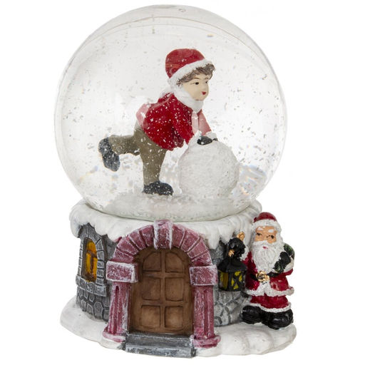 Фигурка декоративная "Дети" в стекл шаре, L5,5 W5,5 H6 см, 4в.