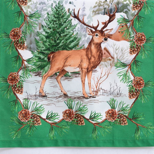 Дорожка на стол новогодняя Этель: Новогодний лес, 40 147 см, 100 % хлопок, саржа, 190 г/м  фото 4