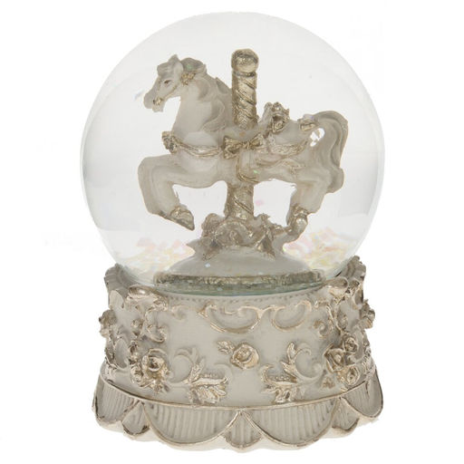 Фигурка декор в стекл шаре "Лошадка", D 6.5 см, L6,5 W6,5 H9 см, 2в.