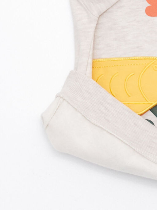 Bisiklet Yaka Uzun Kollu Bask?l? Erkek Bebek Sweatshirt ve E?ofman Alt 2li Tak?m - Waikiki фото 3